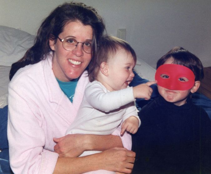 Tracy with young Zebu and Wildebeest.